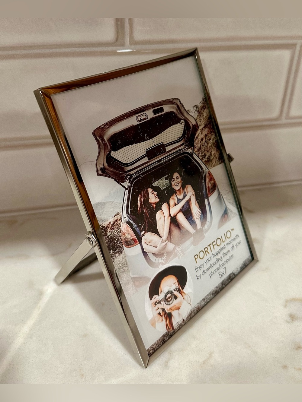 Portfolio 5x7 Silver-Tone Photo Frame